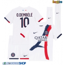 Maglie da calcio Paris Saint-Germain Ousmane Dembele #10 Seconda Maglia Bambino 2025-26 Manica Corta + Pantaloni corti)